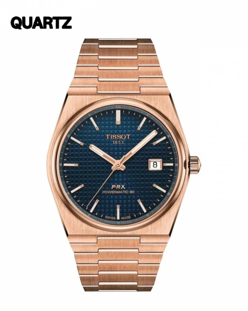 Tissot PRX – Rose Gold & Blue Dial | Premium Collection