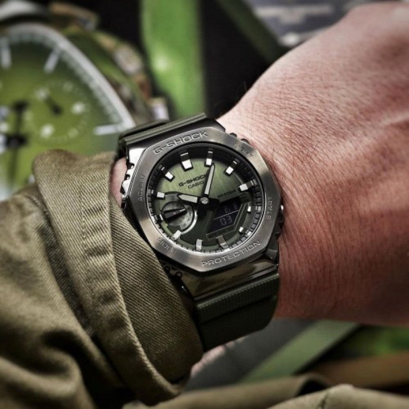 G-Shock Green Dial Premium Analog-Digital Watch