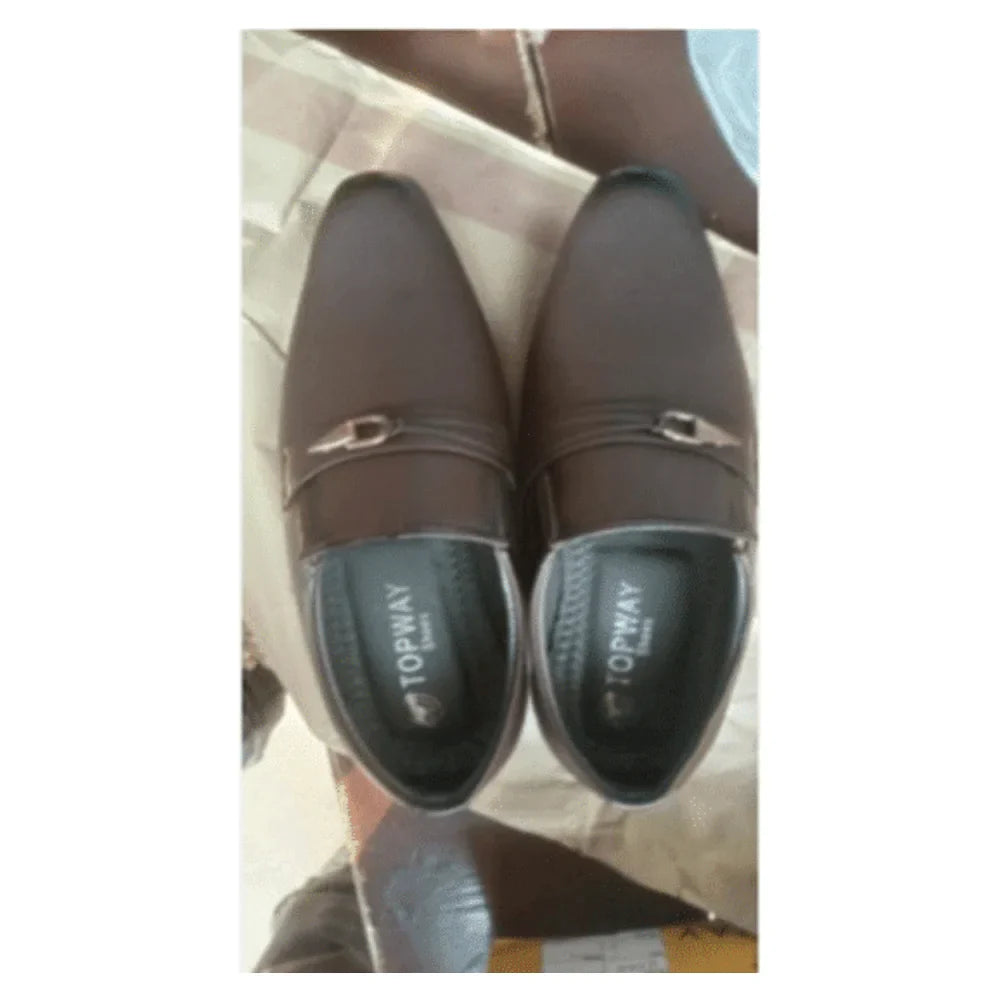 Brown Slip-On with Buckle