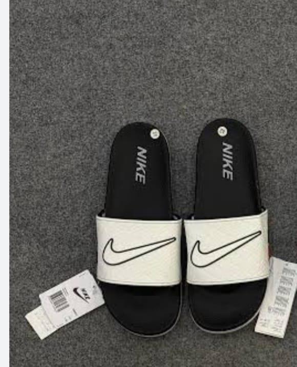 Nike Slide Sandals - Black and White (first copy)