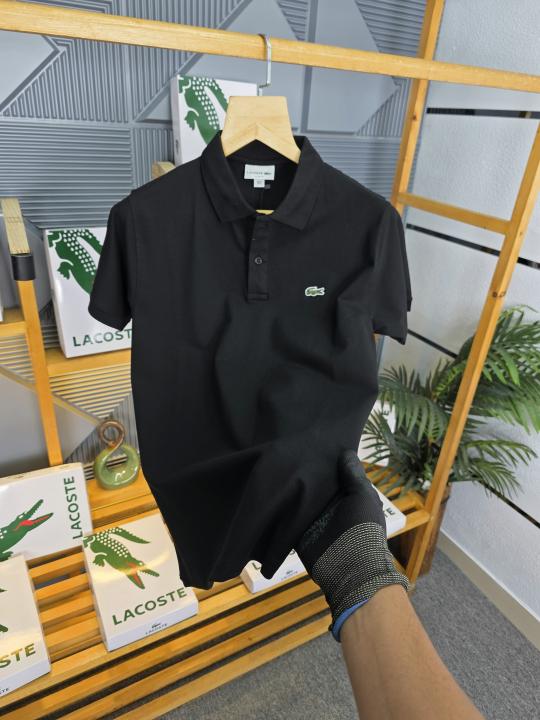 Lacost T Shirts Black- B