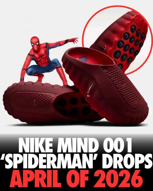 Nikee Mind 001 Team Red Spider-Man Mules