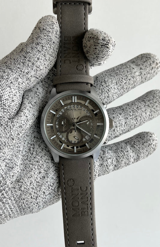 Mont blanc leather belt