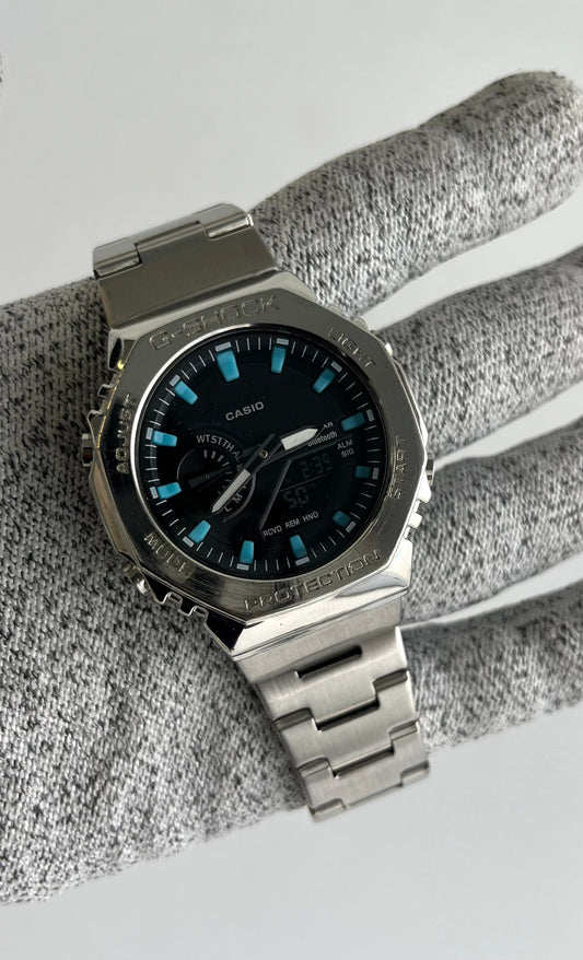 Casio G-Shock GM-2110D-2ADR Analog-Digital dark blue Dial Men (G1613)