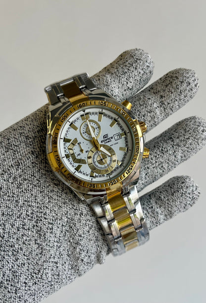 Edifice EFR-539 Gold White