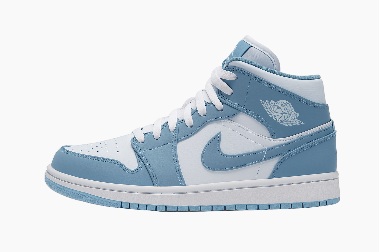 Nike Air Jordan 1 Mid sneakers in a "Worn Blue" colorway PEPO Mart