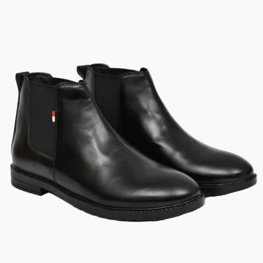 Men’s Premium Black Leather Chelsea Boots