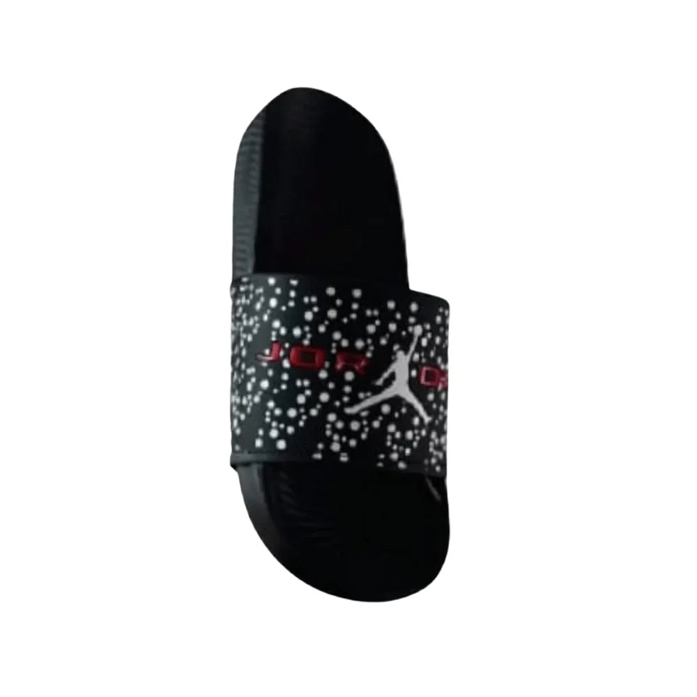 Jordan Speckled Black Slide Sandals