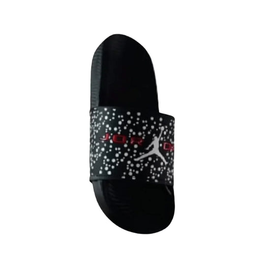 Jordan Speckled Black Slide Sandals