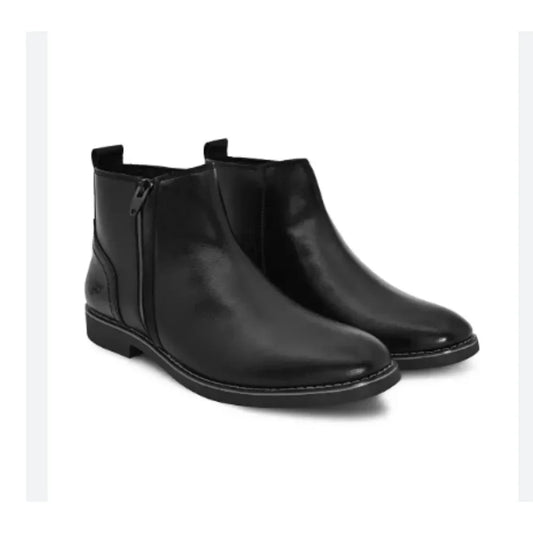 Black leather chelsea boot (formal shoes )