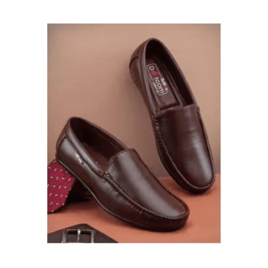 Simple Brown Slip-On Loafer