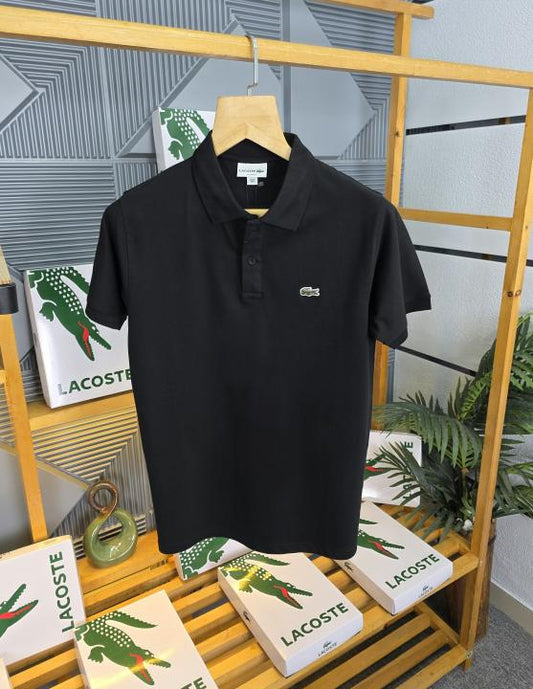 Lacost T Shirts Black- B