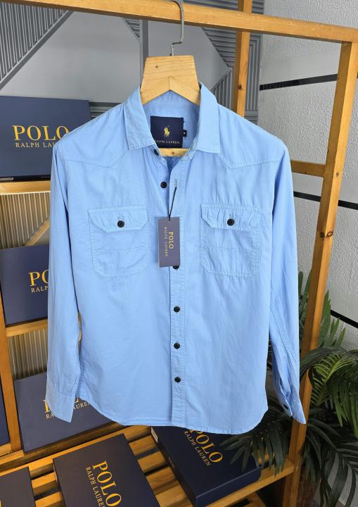 R L DENIM SHIRTS SKY -  SK