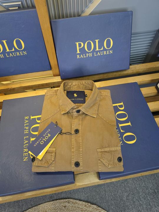 R L DENIM SHIRTS COFFEE - CF